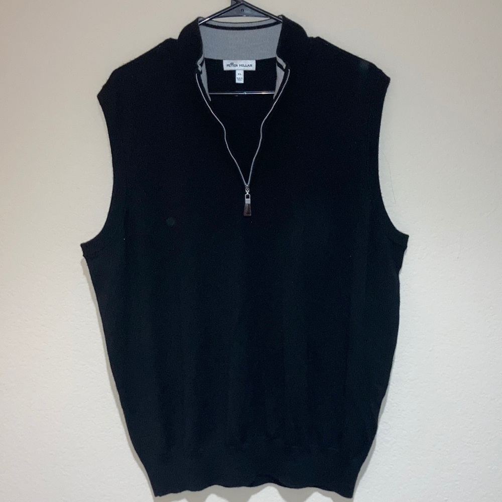 Peter Millar Men’s XL Quarter Zip Merino Vest